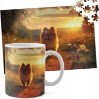 ZESTAW KUBEK + PUZZLE 110EL - ZWIERZĘTA PIES PIESEK SŁODKI