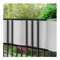 Taśma ogrodzeniowa SZARA 19cm x 35m mocna osłona na ogrodzenie panelowe +UV