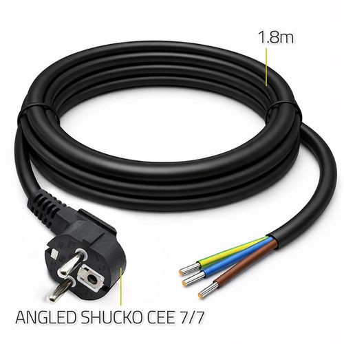 Qoltec kabel zasilający Schuko kątowy 1,8m na Arena.pl