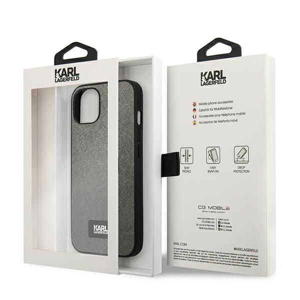 Etui Karl Lagerfeld do iPhone 13 mini, Srebrny zdjęcie 8