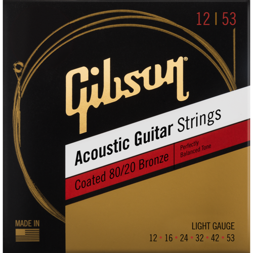 Struny do gitary akustycznej 12-53 80/20 Bronze Coated Gibson SAG-CBRW12 na Arena.pl