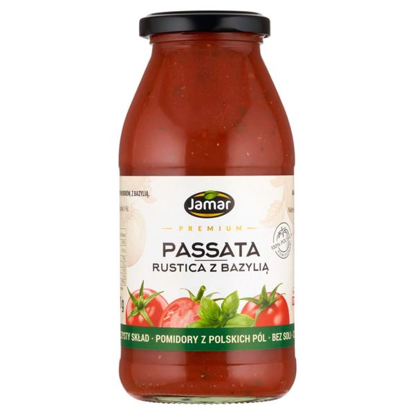 Jamar Premium Passata rustica z bazylią 490 g zdjęcie 1