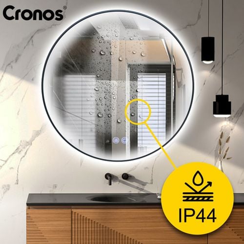 Lustro podgrzewane Cronos okrągłe 60cm Black na Arena.pl