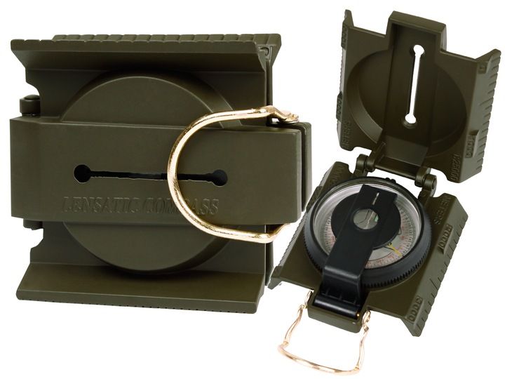 KOMPAS TURYSTYCZNY BUSOLA METALOWY MIL-TEC US RANGER PODŚWIETLANY OLIVE zdjęcie 1