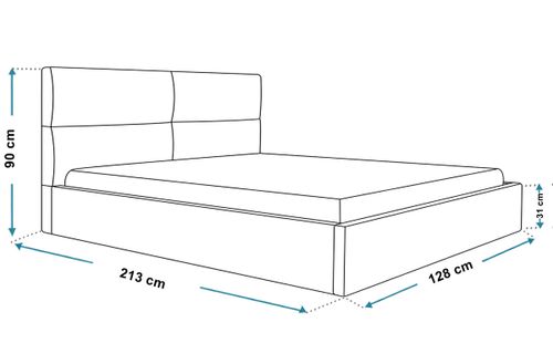 Łóżko Slim 6 tapicerowane 120x200 stelaż pojemnik na Arena.pl