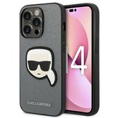 Etui Karl Lagerfeld do iPhone 14 Pro, Srebrny