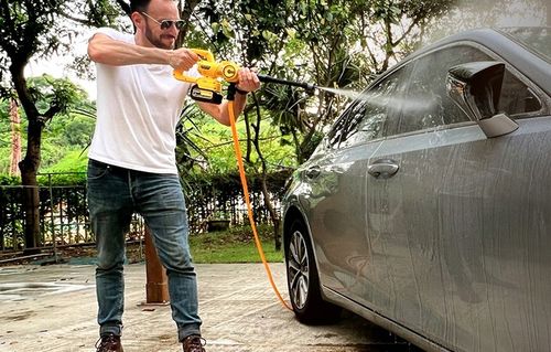 MYJKA CIŚNIENIOWA AKUMULATOROWA BEZPRZEWODOWA IMOUM 4Ah 21V 400W na Arena.pl