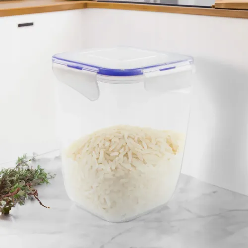 POJEMNIK NA ŻYWNOŚĆ 2L Z KLIPSAMI PRZEZROCZYSTY GŁĘBOKI NA KAWĘ HERBATĘ RYŻ na Arena.pl