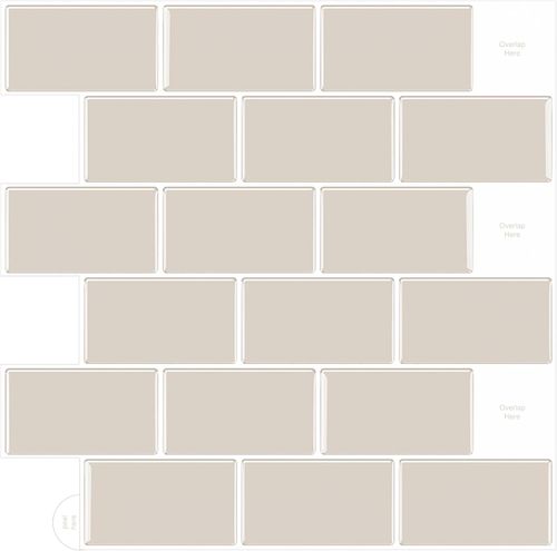 Płytki ścienne samoprzylepne 3D WoStick retro subway kawa 10 szt. 1,2 mm na Arena.pl