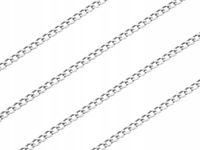 Długi Srebrny Klasyczny Damski Łańcuszek Pancerka Płaska 1,6mm Srebro 90cm