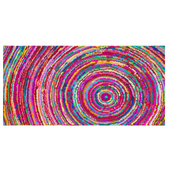 Dywan 80 x 150 cm wielokolorowy MALATYA