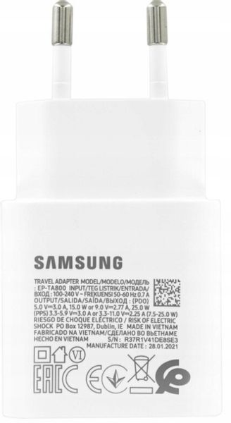 Oryginalna ładowarka Samsung S22 S23 S24 S21 A55 A54 A15 A14 M15 USB C 25W zdjęcie 5