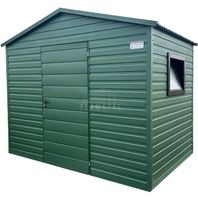 Schowek Domek ogrodowy 3x2m - drzwi - zielony - dach dwuspadowy TS866
