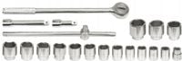 ZESTAW KLUCZY NASADKI TIR KLUCZE NASADOWE 22-50MM 3/4 20CZ. 58150 VOREL