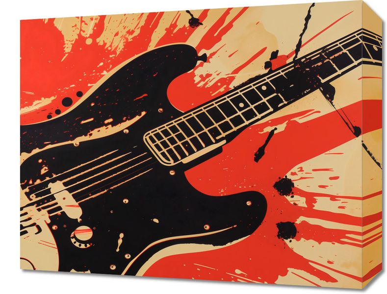 Obraz 50x40cm Gitara Elektryczna zdjęcie 1