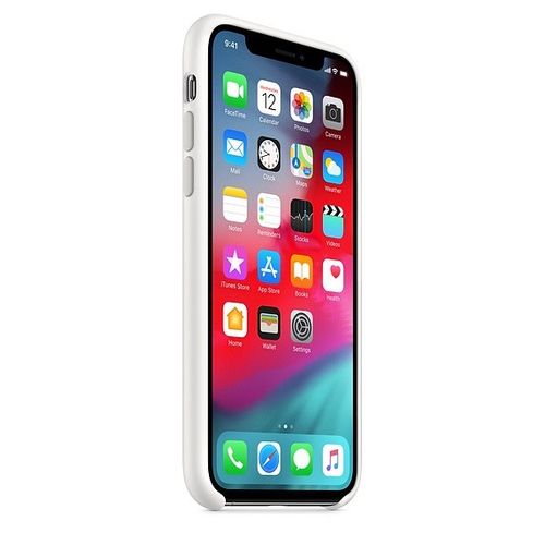 Apple Etui silikonowe iPhone XS - białe na Arena.pl