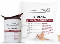 Zestaw Poduszka + Kubek Dla Stolarza Prezent Z Nadrukiem Ze Zdjęciem