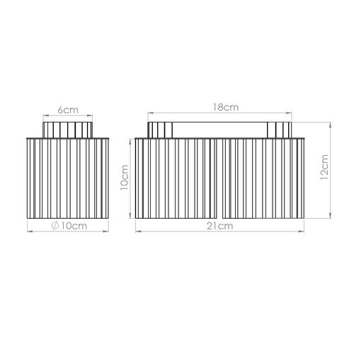 Plafon AURA 2 ochra czerwona GU10 na Arena.pl