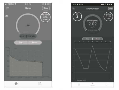 ANEMOMETER MIERNIK WIATRU DO KLIMATYZACJI WIATROMIERZ APLIKACJA BLUETOOTH na Arena.pl