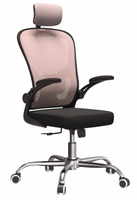 Fotel Biurowy Obrotowy z Zagłówkiem 65 cm Różowy DOLORIS TS - 5 Kolorów