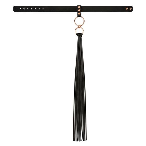 Rosy Gold - Collar with Flogger - Black na Arena.pl
