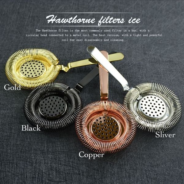 Filtr Sprężynowy - Siatkowy Ze Stali Nierdzewnej - DELUXE - Do Wina - Drink BAR Miedz zdjęcie 3