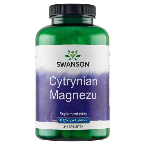 Cytrynian Magnezu 240 tabletek SWANSON na Arena.pl