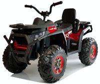 Quad Na Akumulator 4 Silniki 45W 12V10AH Ekoskóra Koła Eva Czerwony Lakier