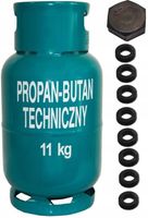 BUTLA GAZOWA PROPAN-BUTAN 11 KG LPG GRIL PIEC KUCHENKA GAZ USZCZELKI
