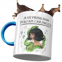 Kubek Błękitny Śmieszny Ja Nie Przeklinam Prezent Z Nadrukiem Ze Zdjęciem