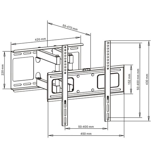 Art Uchwyt ścienny AR-70 23'' - 55'' na Arena.pl