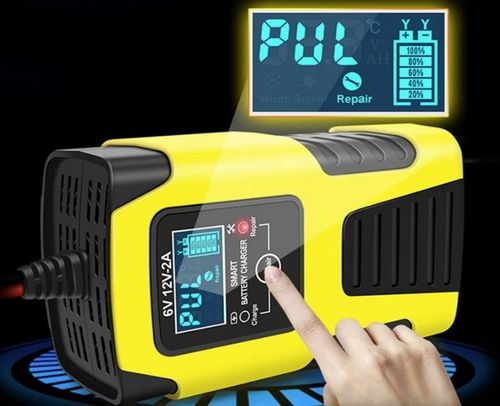 Prostownik Samochodowy do Akumulatorów 6V 12V 2A Ładowarka FUNKCJA NAPRAWY na Arena.pl