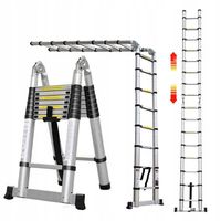 Drabina Aluminiowa Teleskopowa Składana 2.5 + 2.5M
