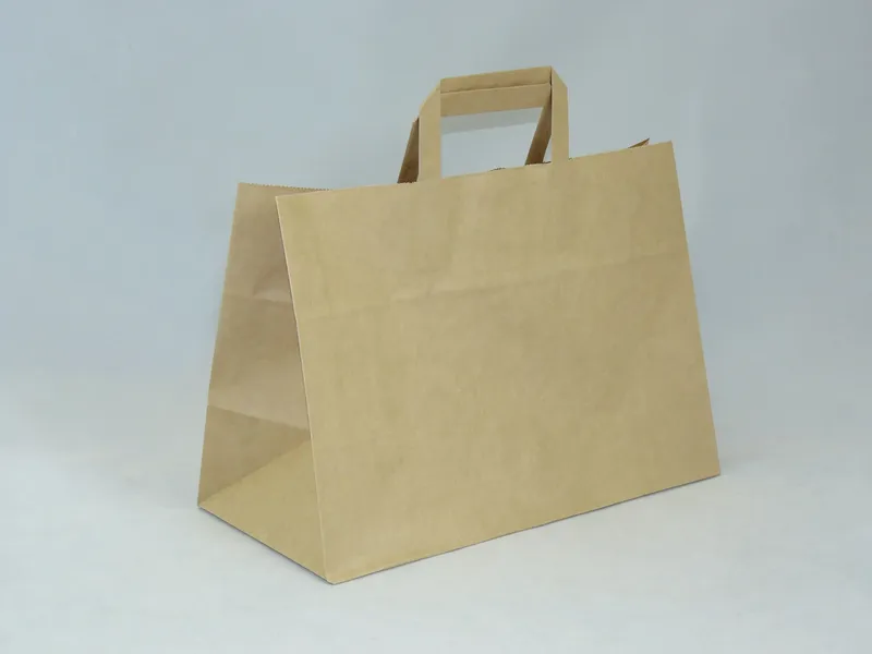 Torba papierowa beżowa 35 x 17 x 24 cm zdjęcie 4