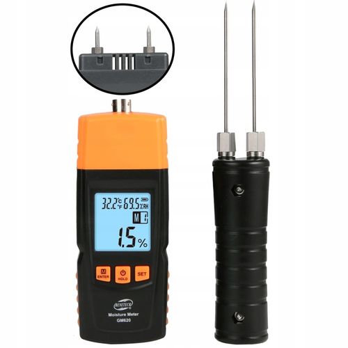 Wilgotnościomierz Miernik Wilgotności do Drewna + Sonda 147cm, Dokładny na Arena.pl