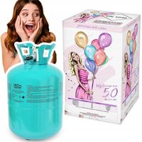 Butla z Helem na 50 Balonów Ślub Wesele Łuk Brama Balony Certyfikowana