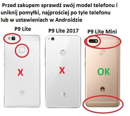Oryginalne etui nakładka PC Case do HUAWEI P9 Lite Mini przezroczysty na Arena.pl