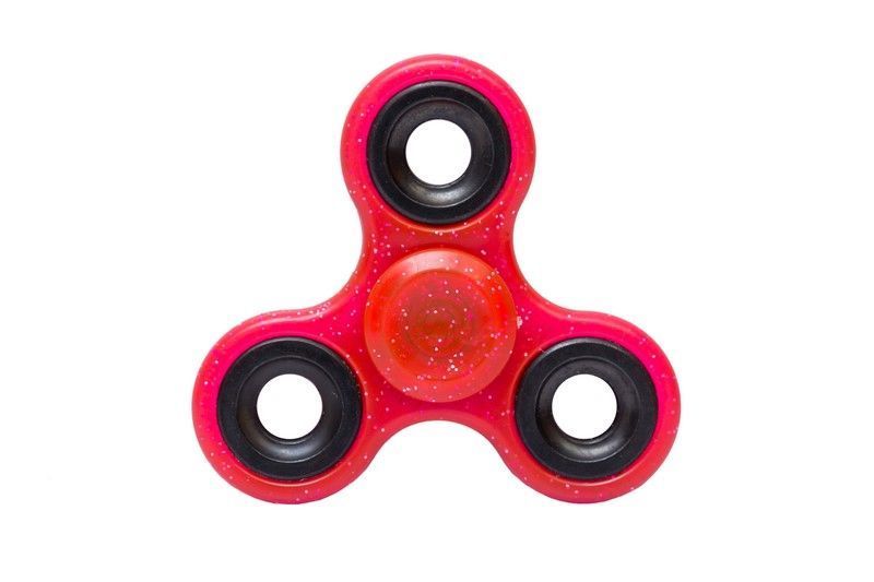 Fidget spinner brokatowy 7,5 cm różne kolory zdjęcie 3