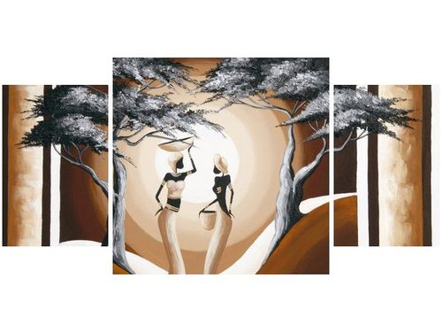 80X40CM SPACER O ZACHODZIE SŁOŃCA TRÓJ OBRAZ na Arena.pl