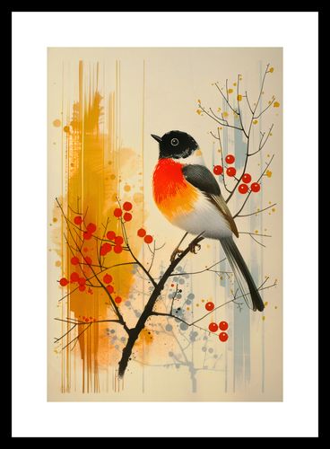 Plakat 20x30cm Jesienny Rudzik na Arena.pl