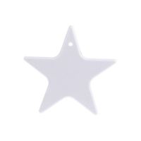 Zawieszka plastikowa luminescencyjna gwiazda Sublimacja Termotransfer