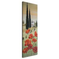 OBRAZ DO SALONU Toskania Polne Maki Kwiaty