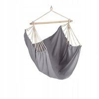 Fotel wiszący krzesło Brazylijskie Huśtawka Hamak Ogrodowy Na taras Szary