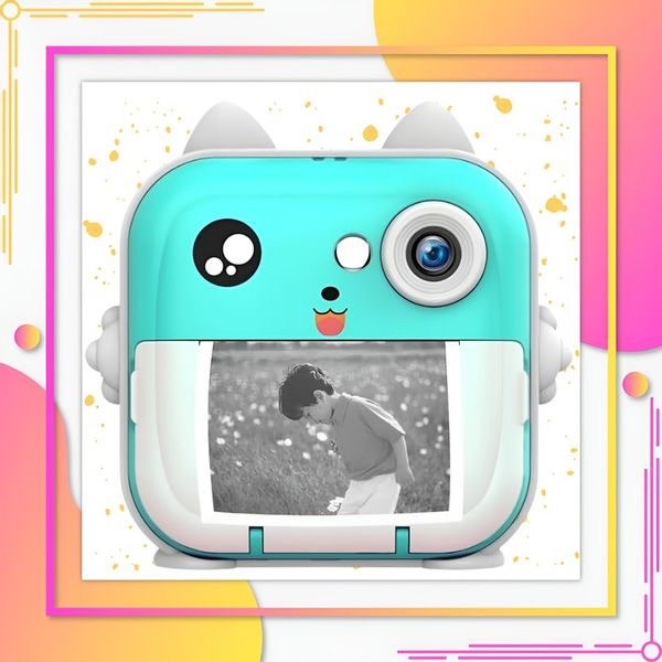 APARAT NATYCHMIASTOWY DLA DZIECI DRUKUŚ DRUKARKA Z KARTA 32GB + 3 ROLKI zdjęcie 10