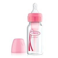 Dr. Brown's Butelka do karmienia wąska szyjka kolor różowy 120 ml options plus 1 sztuka
