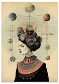 Plakat magia tarot  układ planet 61x91 cm