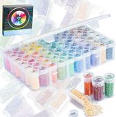 Zestaw do Malowania Diamentami DIY z Organizerem 60 Kolorów 90000 szt