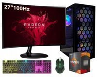 ZESTAW KOMPUTER GAMINGOWY 27"100Hz |RYZEN 5|VEGA 11|32GB|1TB| WI-FI|WIN 11