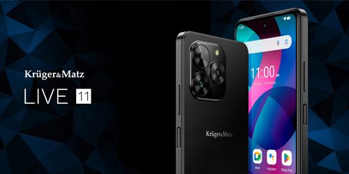 Smartfon Kruger&Matz LIVE 11 6,56" 6/128GB NFC DualSIM 5000mAh LTE czarny na Arena.pl