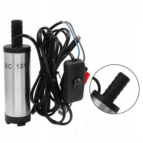 POMPA DO SPUSZCZANIA PALIWA ROPY WODY OLEJU SAMOCHODOWEGO 50mm 12v POMPKA na Arena.pl